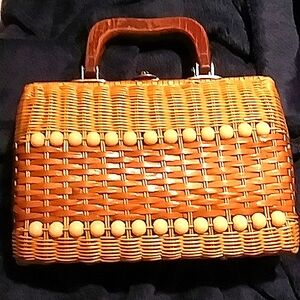 Vintage Rattan purse